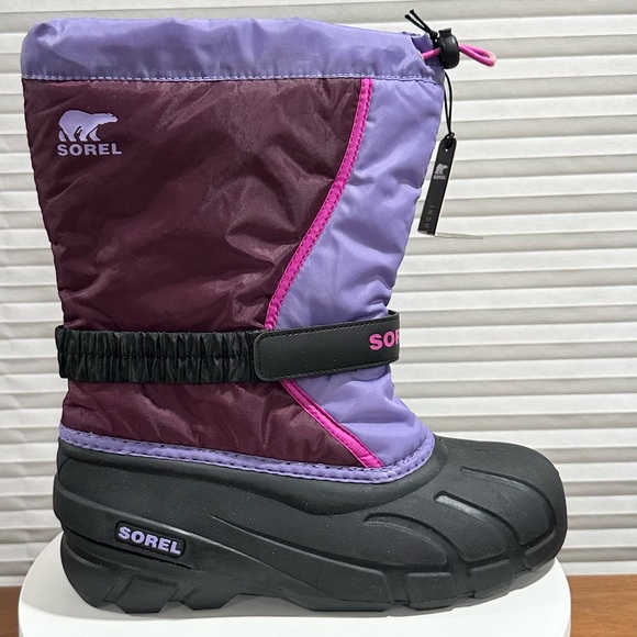 🌸SOREL🌸  Kids' Flurry Waterproof Snow Boot Size: 7 - Picture 4 of 10